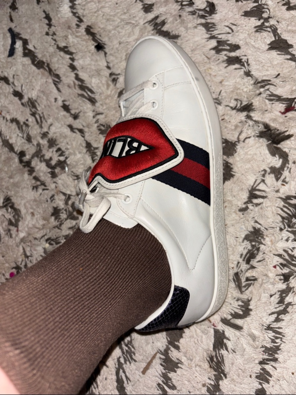 Reserved for @redlion9253
GUCCI Ace Trainers with 'BLIND For Love' Patches! - Picture 7 of 8